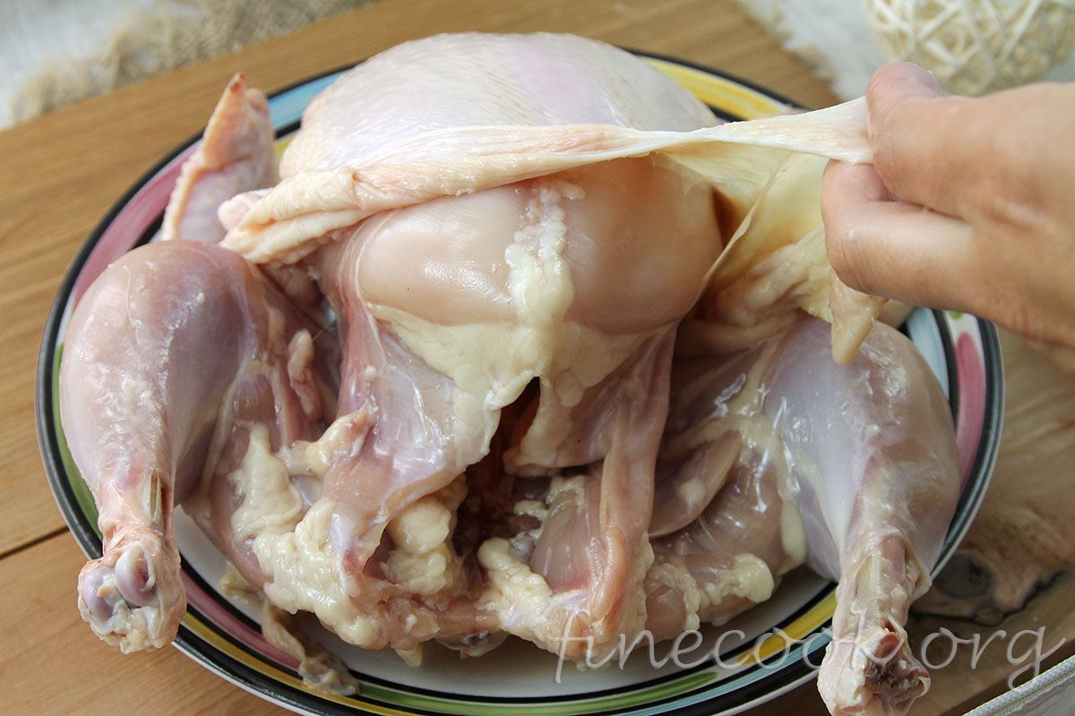 Курица фаршированная блинами Курица фаршированная блинами