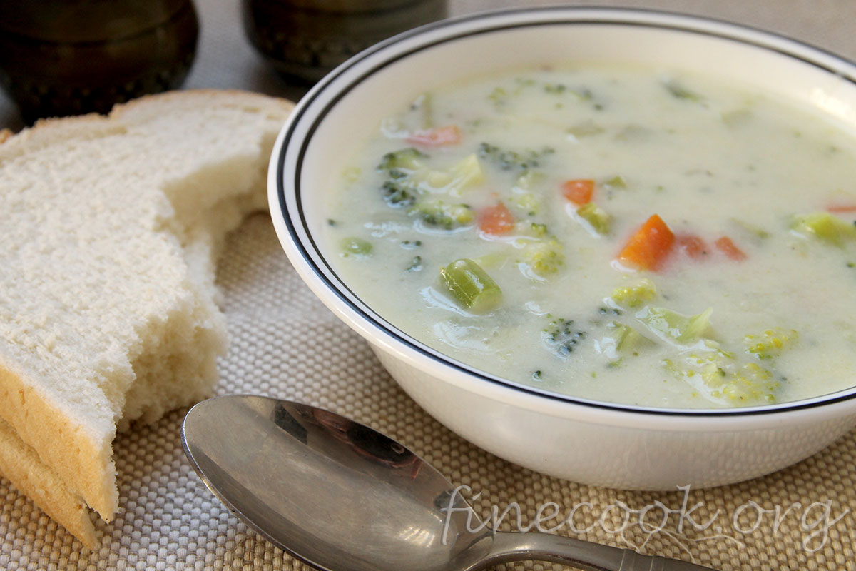 Чаудер с брокколи