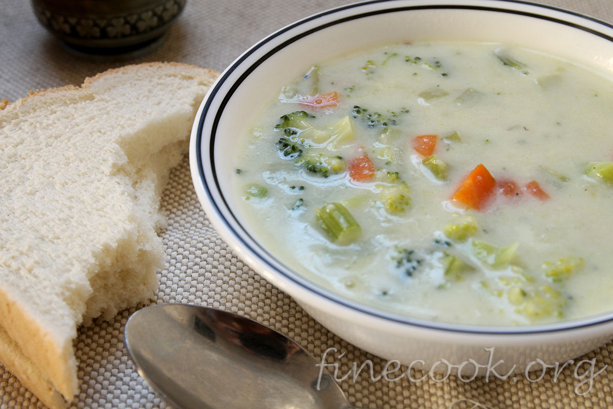 Чаудер с брокколи