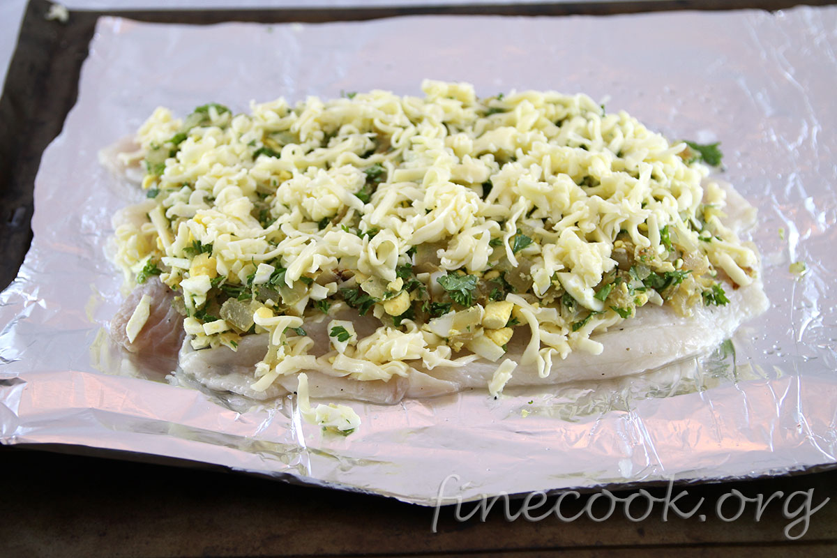 Запечённое филе рыбы 