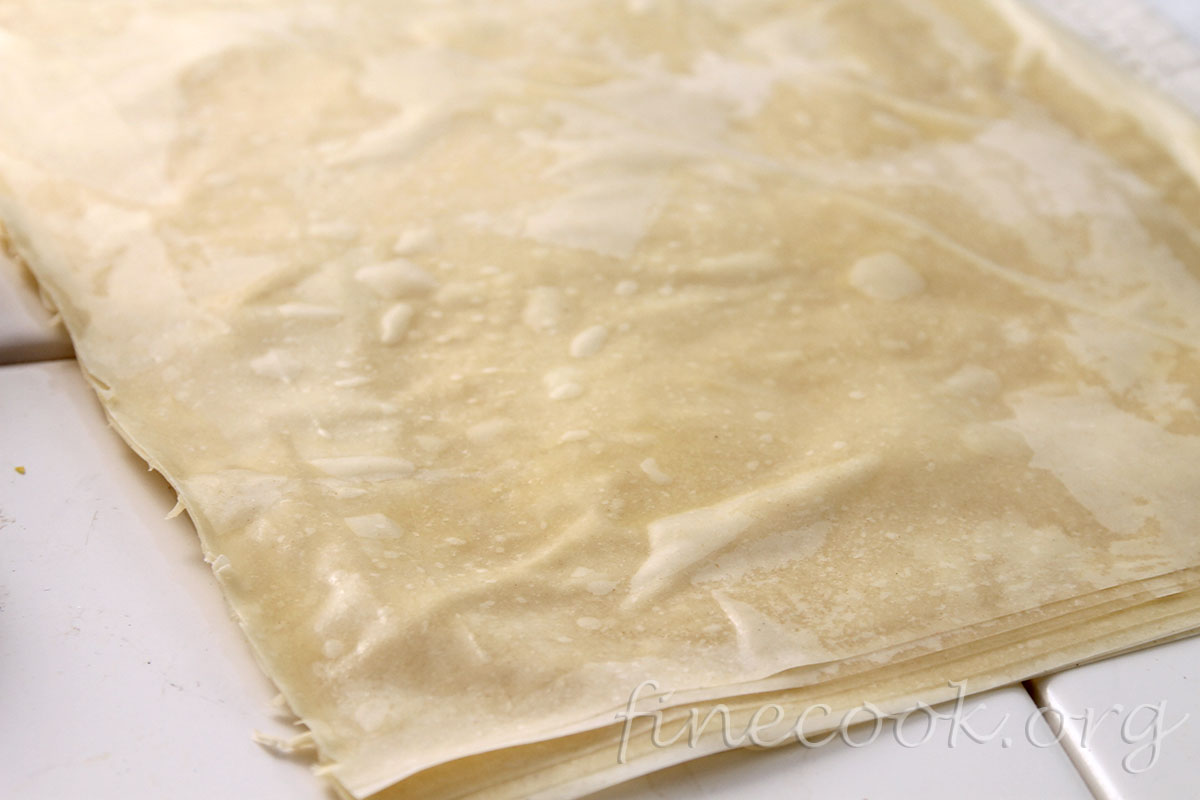 Лосось в слоёном тесте