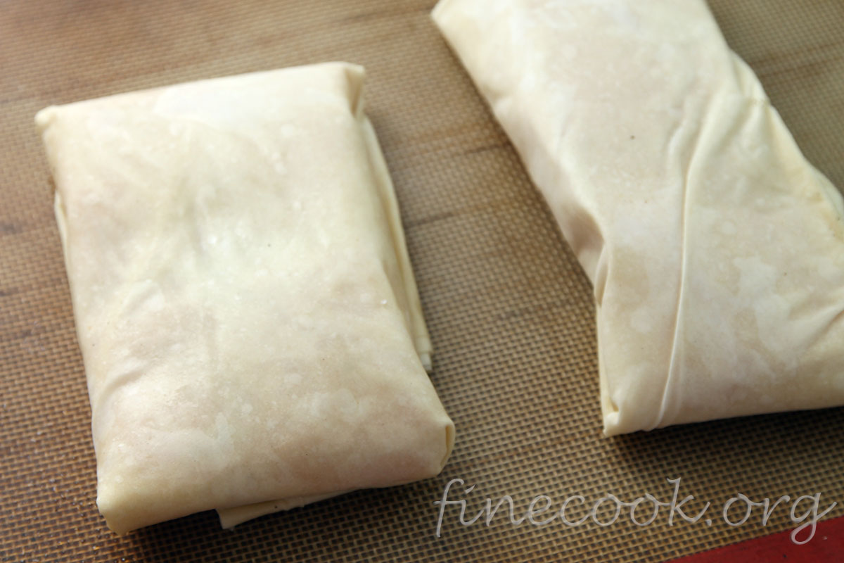 Лосось в слоёном тесте