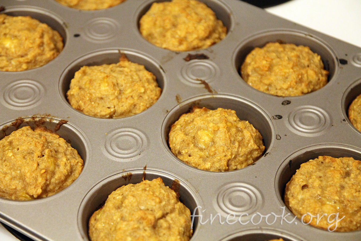 Детские банановые маффины