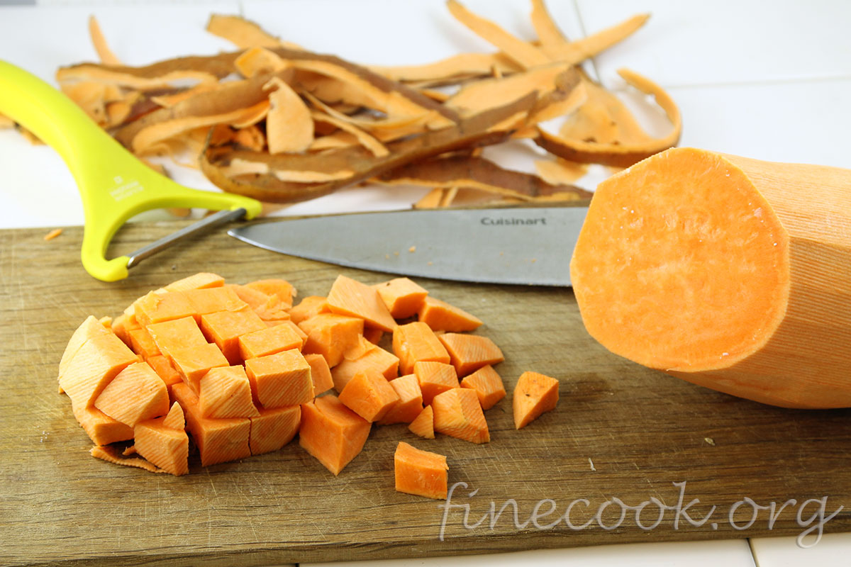 Салат с бататом