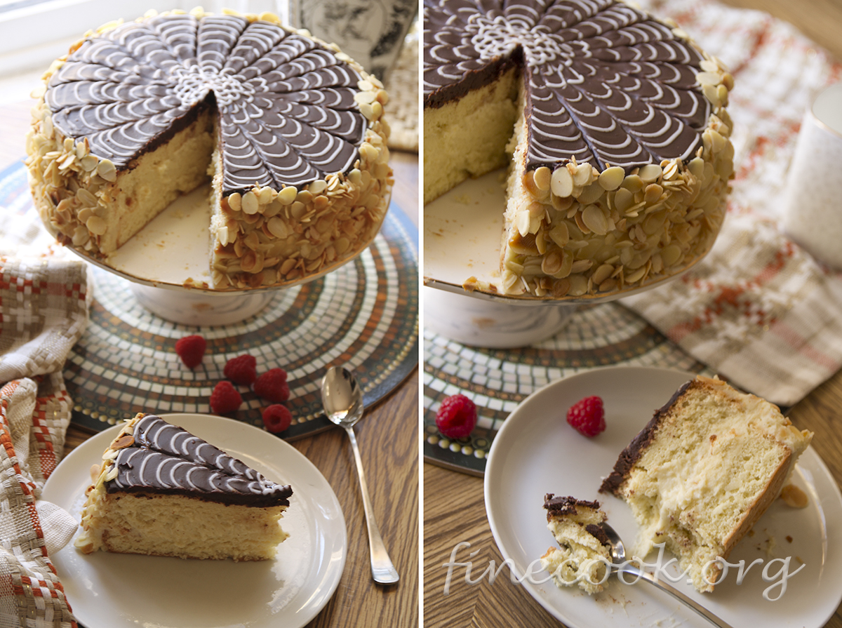 Бостонский кремовый торт