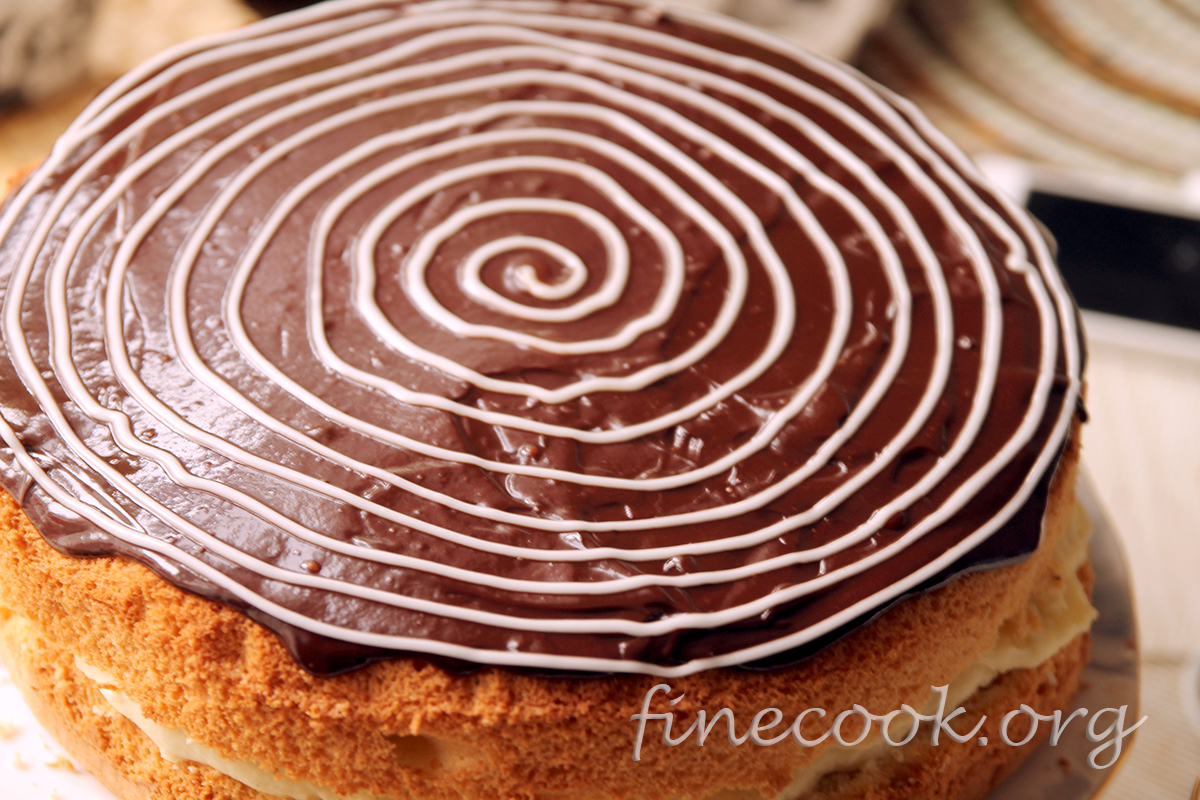 Бостонский кремовый торт